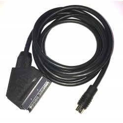 8pin Mini DIN to EuroSCART PACKAPUNCH cable for RGB modified consoles